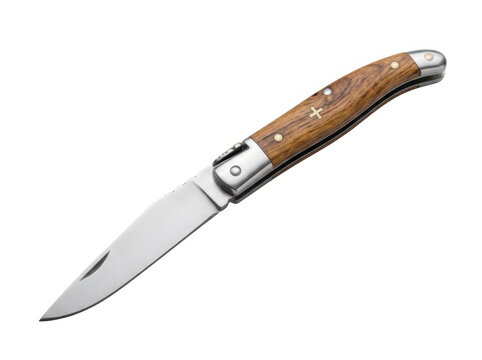 Traditional Folding Pocket Knife 3D Render