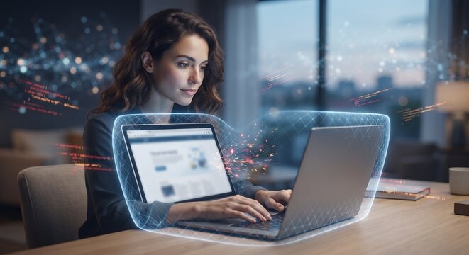 Secure Browser Privacy Shield Rejecting Ad Trackers and Spyware