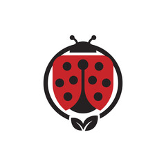 Fototapeta premium Vibrant Ladybug Graphic Illustration Design.
