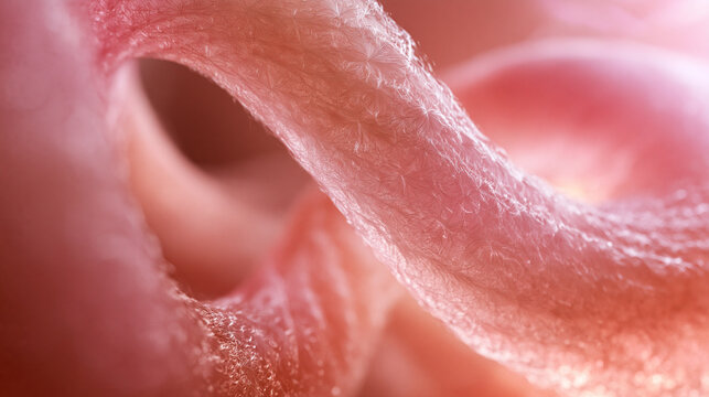 Microscopic Structure of Pink Collagen and Tissue Fibers