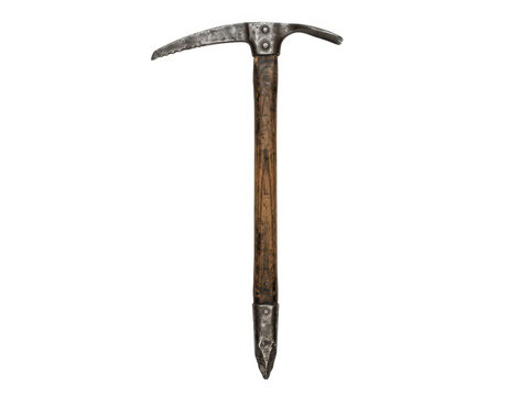 Antique Iron Pickaxe Tool 3D Render Isolated