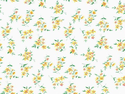 simple floral pattern with small flowers