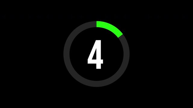 30 second green timer on transparent background, 0 to 30 second sport timer, 30 second workout timer countdown, green progress timer count