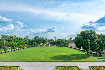 Fototapeta premium The Flag Tower of Hanoi at the Imperial Citadel of Thăng Long