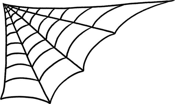 Halloween spider web corner decoration