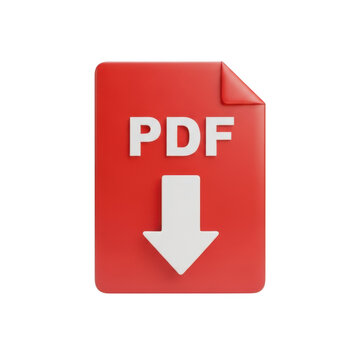 A red pdf file icon with a white arrow