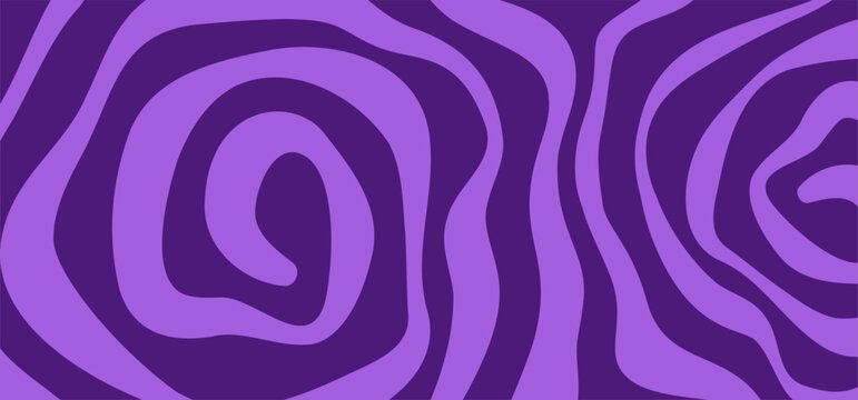Swirl Spiral Psychedelic Pattern. Abstract Purple Halloween Background.