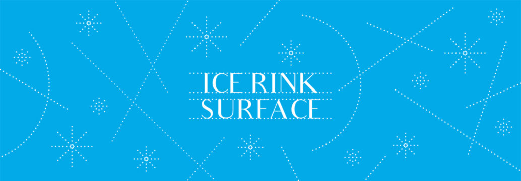 Ice Rink Texture. Hockey Arena Lines. Blue Winter Surface Pattern with Frozen Tracks and Frost Effects for Sport Backgrounds and Ice Skating Illustrations.