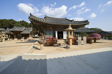Fototapeta premium 석등,관음전,통도사,영축산,양산시,경남