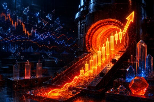 Innovative Stock Market Investment and Cryptocurrency Growth Concepts