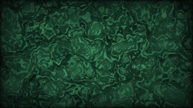 Dark emerald green liquid marble abstract background, fluid motion texture