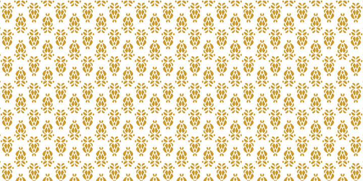 Vector floral damask seamless pattern. Elegant abstract art nouveau background. Classic flower motif texture.	
