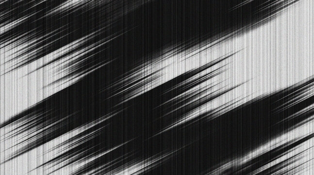 Black and white glitch effect backgroundwith static noise.