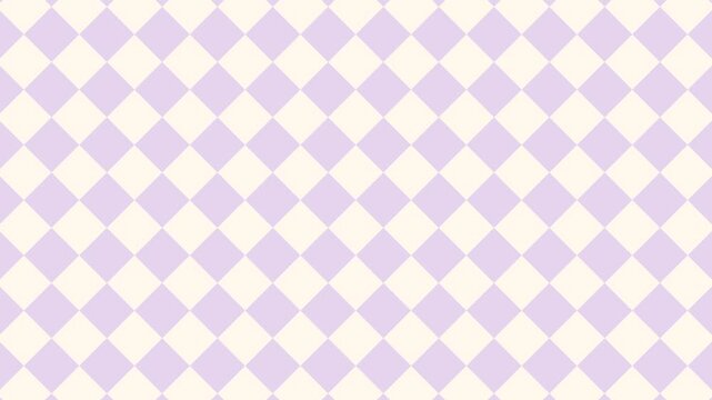 Lavender Diamond Checkers Pattern Gliding Horizontally, Seamless Loop