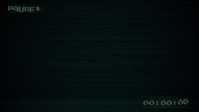 No signal tv glitch effect or Old damaged vhs tape pause effect effect with static noise and grain.  Glitches error from an old tape or old TV. No signal tv glitch effect. 4k video