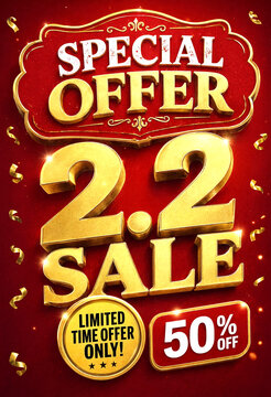 Bright golden sale banner with special offer and fifty percent discount promotion advertisement design