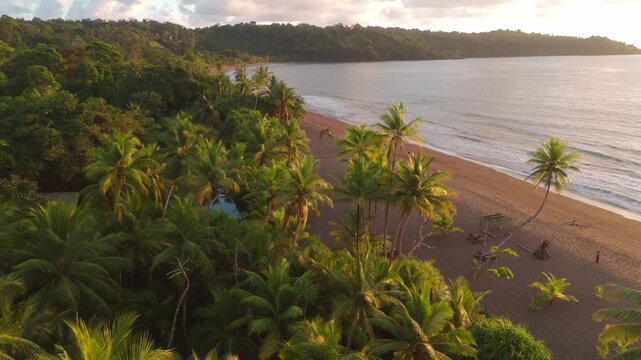 sunset beach in costa rica osa peninsula