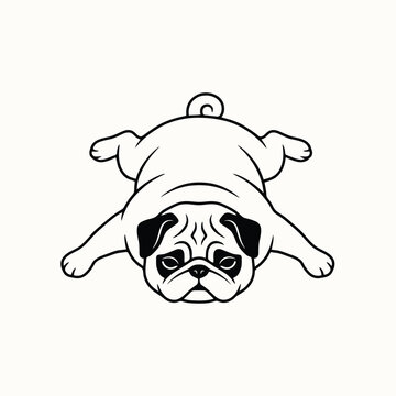 splooting-pug-dog-vector