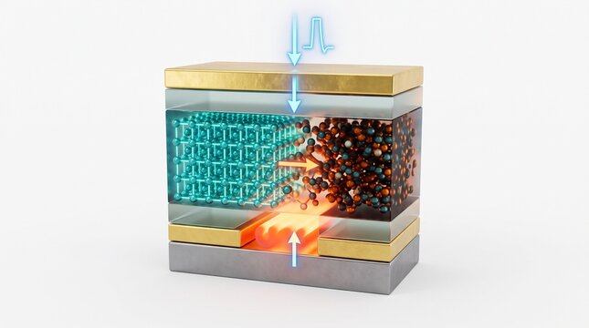 3D Physics Diagram of Phase-Change Memory Mimicking an Artificial Synapse