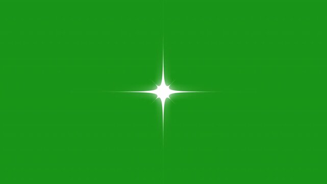 Star Shine Animation, Sparkling Light Flare Effect, Bright Starburst Glow, Green Screen Light Sparkle, Alpha Channel Overlay, Cinematic Lens Flare, Radiant Flash Effect