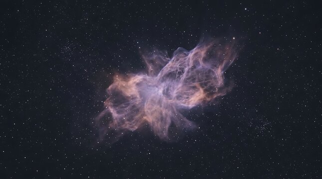Stunning celestial nebula displays intricate cosmic gas and dust structures against the vastness of space