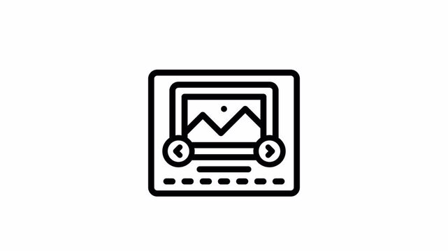 slider minimalist stroke animation