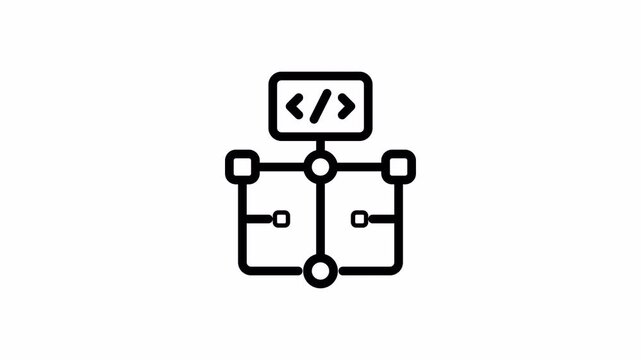 algorithm minimalist stroke animation