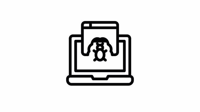 bug minimalist stroke animation