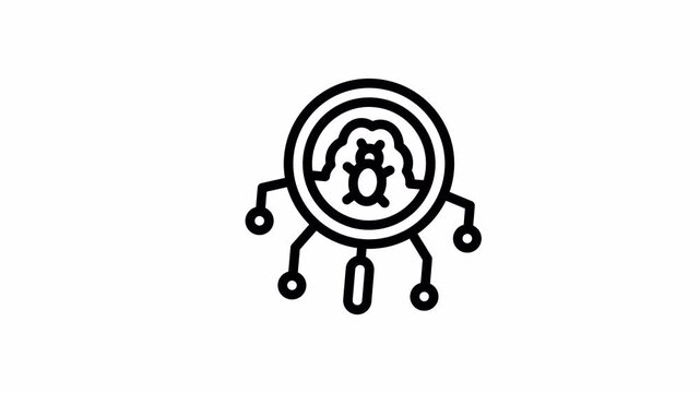 bug minimalist stroke animation