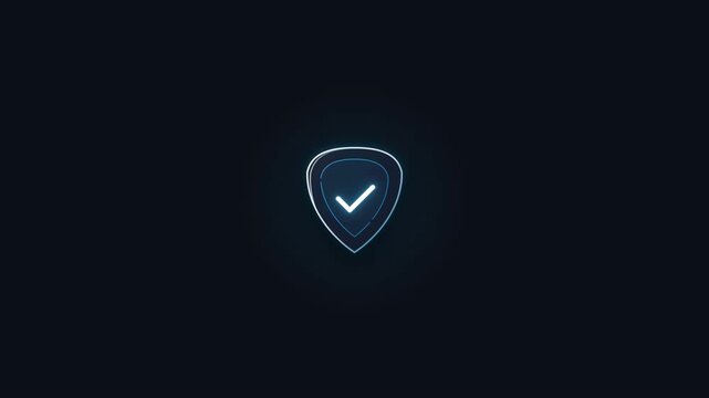 Shield icon on dark background