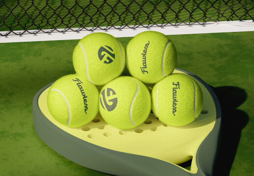 Padel Ball Mockup