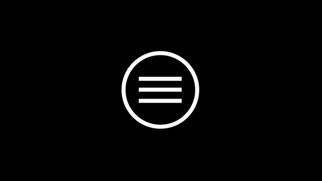 Minimal Menu Hamburger Icon Animation