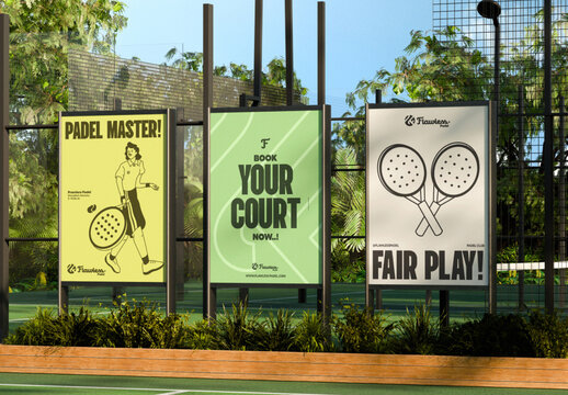 Court Poster Mockup
