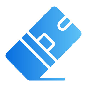 Eraser tool Line Gradient Icon