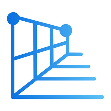 Perspective tool Line Gradient Icon