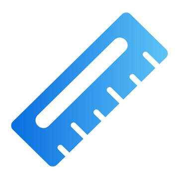 Ruler tool Line Gradient Icon