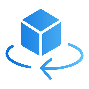 Rotate tool Line Gradient Icon