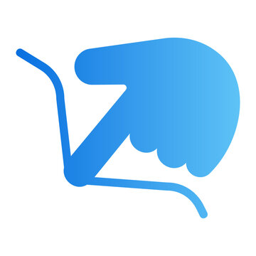 Smudge tool Line Gradient Icon