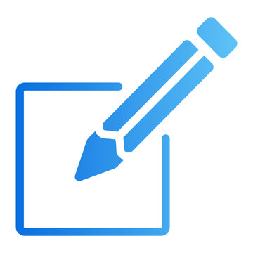 Vector edit Line Gradient Icon