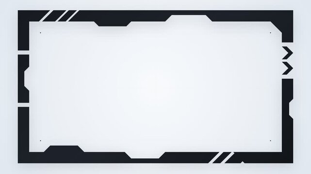 A high Tech Digital Frame Featuring Geometric Shapes and Angular Patterns Suitable for Interface Design
