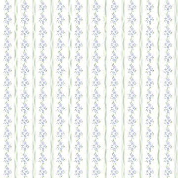 Purple floral seamless pattern background with vertical small flower stripes vector illustration for baby shower, pastel fabric design, wrapping paper, wallpaper, textile and greeting cards