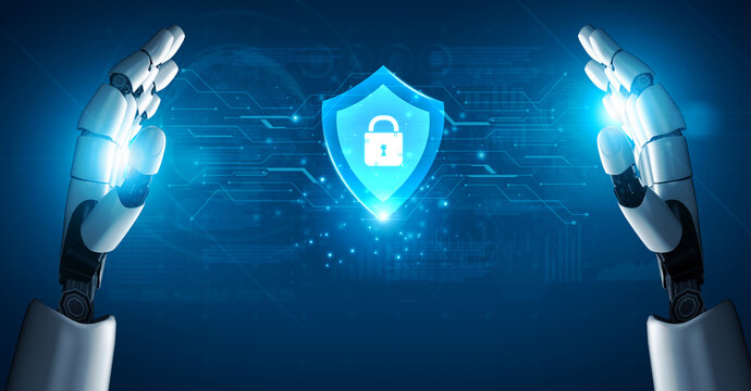 A smart AI assistant acts as a digital security shield, offering active network protection. This automated system defends against cyber threats to ensure data privacy and safety. Fermion