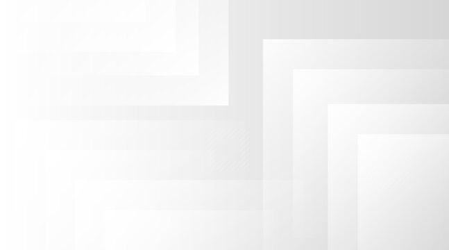 Clean geometric background featuring overlapping white and light grey square shapes, offering a minimalist and modern aesthetic suitable for digital presentations and elegant design