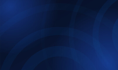 Obraz premium Dark blue abstract background vector with concentric circular rings for technology presentation