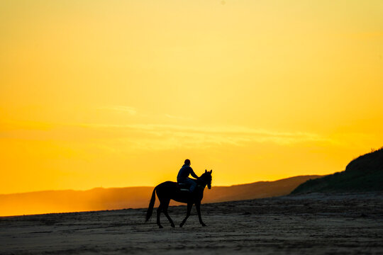 Horse riding at 13th Beach, Greater Geelong