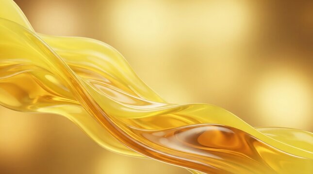 Golden liquid flowing abstract waves smooth texture background