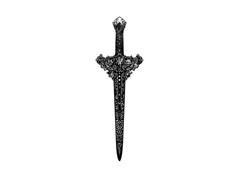 Royal Sword on white background