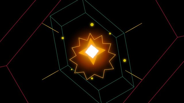 Animasi Data Stream Gold Digging 4K Motion Graphic Animation | Seamless Loop