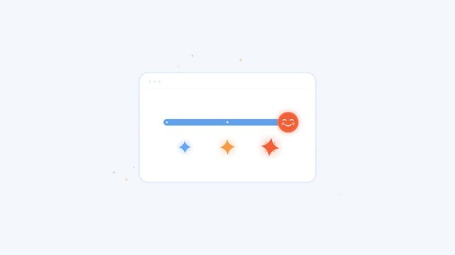 Animated Progress Bar With Evolving Emoji Feedback for Customer Service