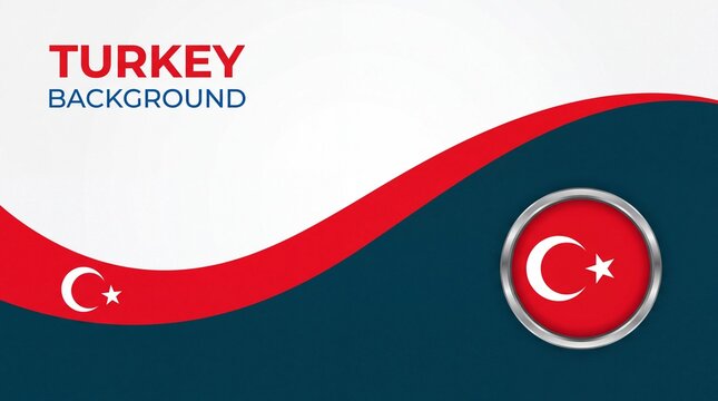 Turkey National Flag, Vector background for Independence Day and various other events